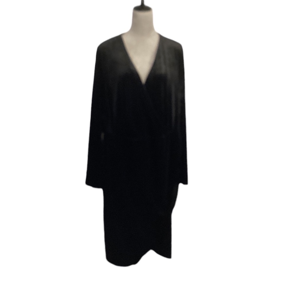 PINUP FASHION Velvet Dress Formal Party Glam Pinup Classic Timeless Women SZ 26W